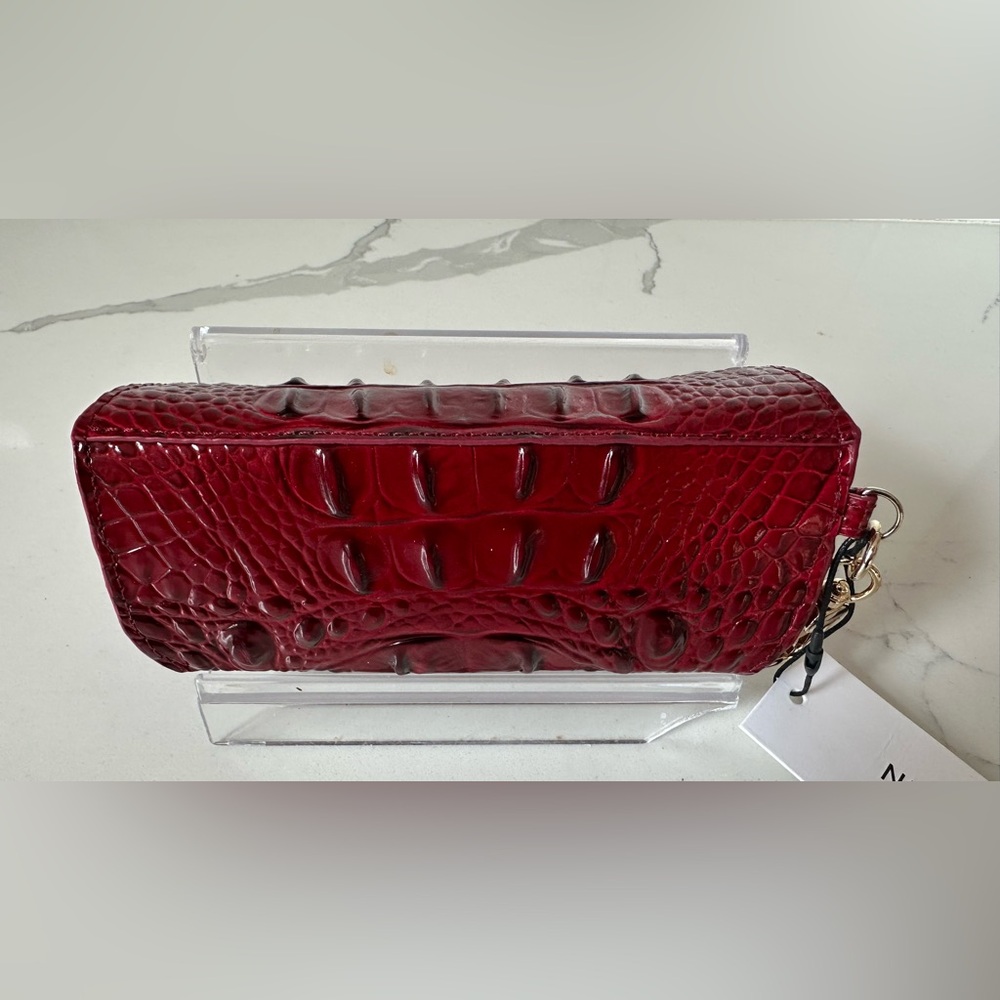 Brahmin Elora vintage red eyeglasses case Melbourne genuine leather - Picture 2 of 3